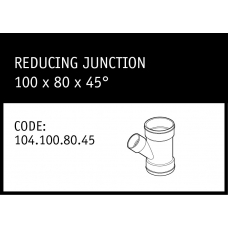 Marley Solvent Joint Reducing Junction 100x80x45° - 104.100.80.45